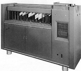 Machine voor het verwerken van ponskaarten naar coordinaten